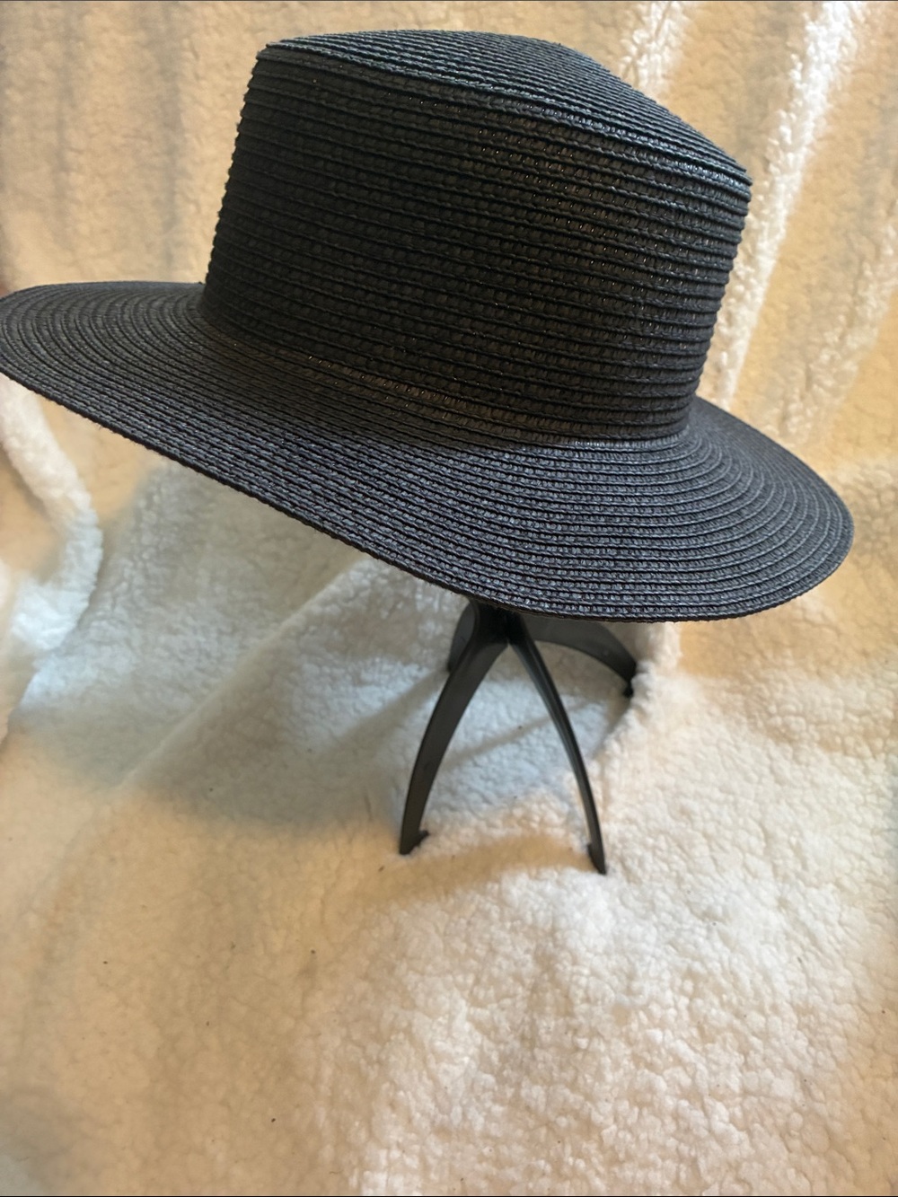 Black Straw Hat - Picture 3 of 5